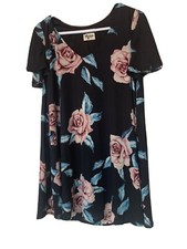 Show Me Your Mumu Flower Black Pink Chiffon Dress Size Small NWOT - Sold Out