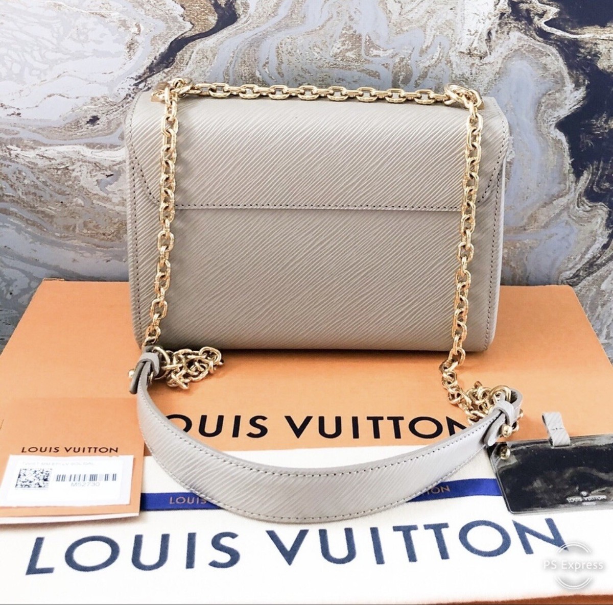 Louis Vuitton Epi Sol Studded Twist MM Chain Bag | eBay