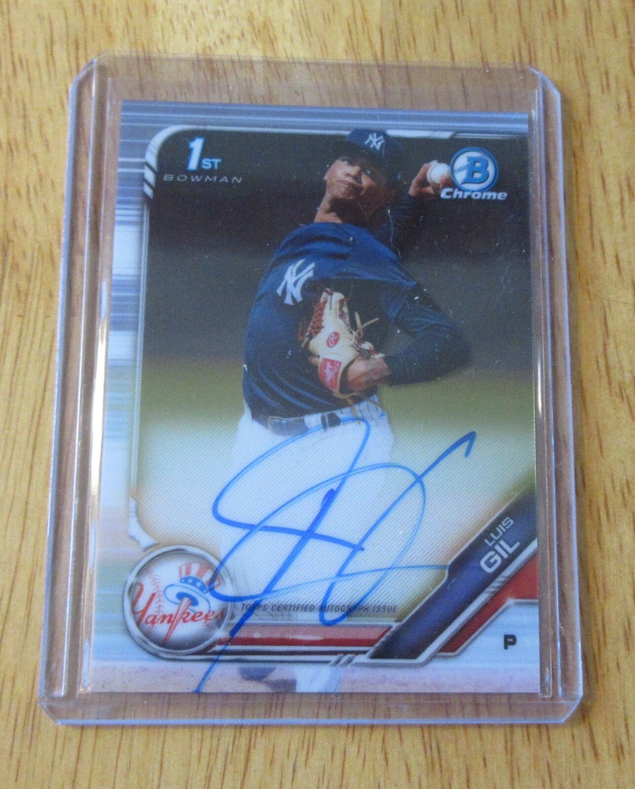 2019 LUIS GIL Bowman Chrome CPA-LGI Autograph Card