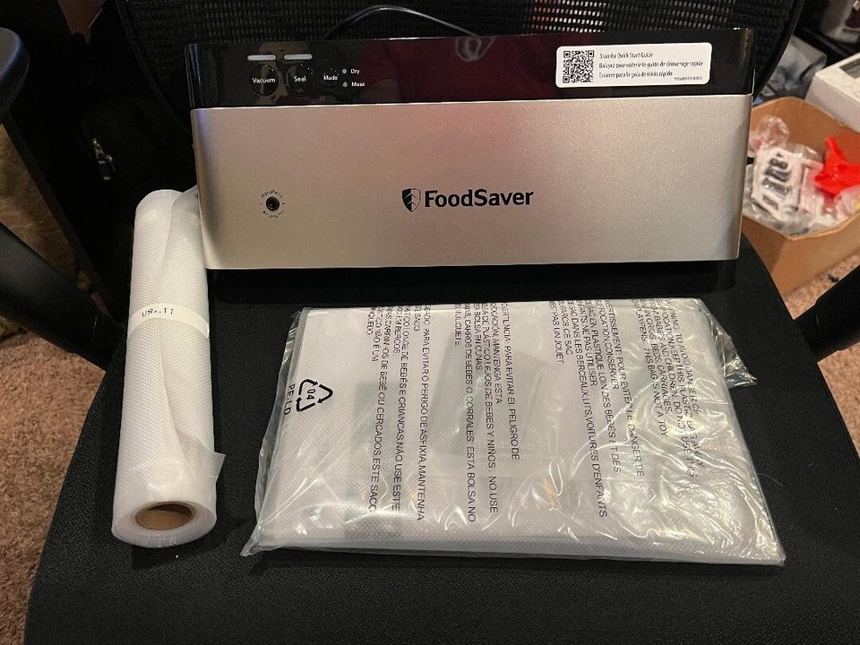 FoodSaver PowerVac Compact Vacuum Sealing Machine, Stainless Steel