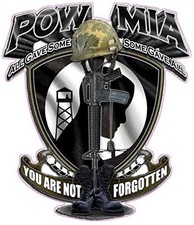Pow Mia You Are Not Forgotten Large Decal 10 X 9 In Size