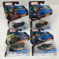 Marvel Hot Wheels Character Cars "Thor Ragnarok" Set Of 4 / 2017 / Mattel