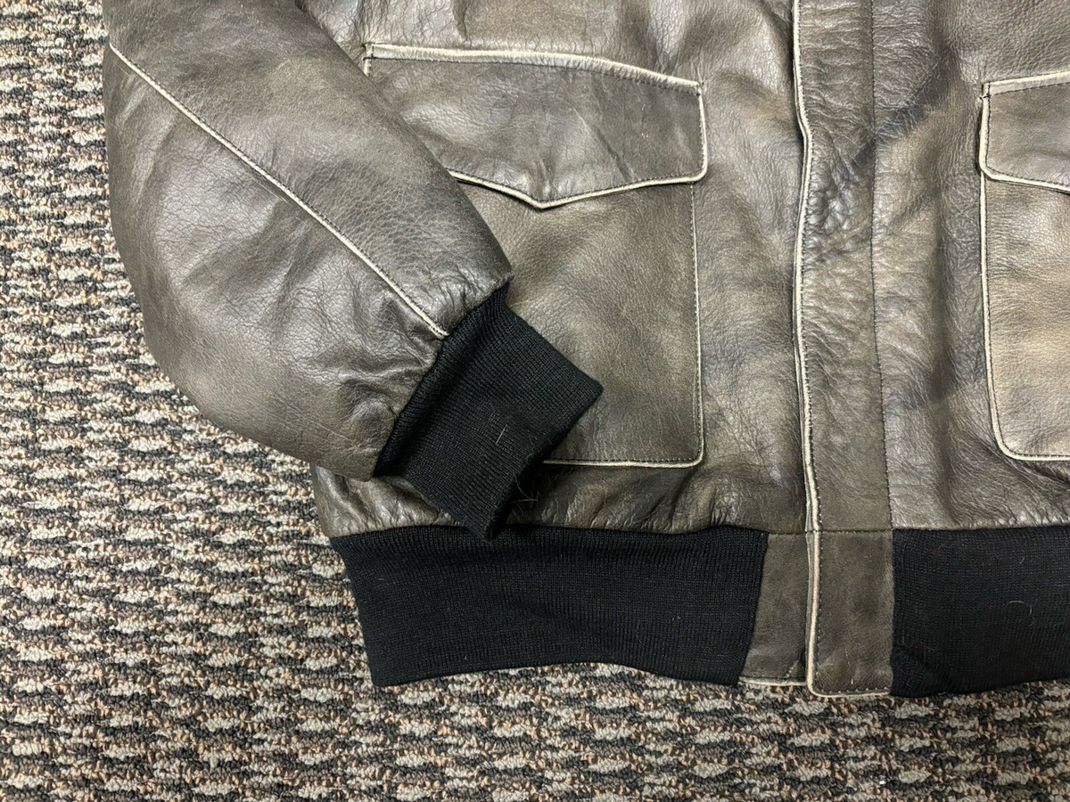 Jamin Leather Vintage Brown A2 Leather Bomber Jacket Size 3XL (New