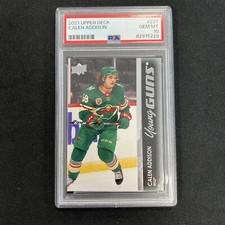 2021 Upper Deck Series 1 Young Guns Calen Addison #227 PSA 10 GEM MT Rookie RC