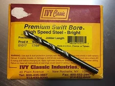 IVY CLASSIC PREMIUM SWIFT BORE  HIGH SPEED STEEL - BRIGHT SIZE 17/64''