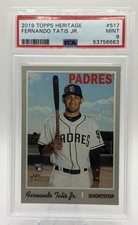 2019 Topps Heritage #517 Fernando Tatis San Diego Padres Baseball Card PSA 9