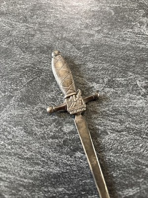 Antique Letter Opener MARCHENWALD ALTENBERG German Castle Patina VTG Rare LOC N