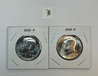 2018 P & D UNC Clad Kennedy Half Dollar Set in CB Flips -Free Shipping - B