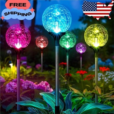Solar Garden Lights 6 Pack, Solar Lights Outdoor Decorative Waterproof