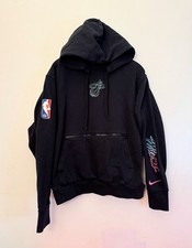 Nike Miami Heat ViceVersa City Edition Courtside Hoodie Black Blue Pink Size L