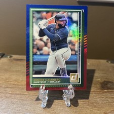 2025 Panini Donruss - Junior Caminero #40 Red & Blue