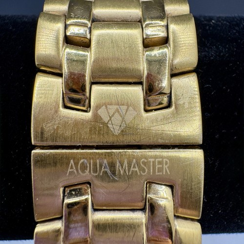 Aqua Master Diamond Series Yellow Gold-Tone Diamond Watch (0.23Carats) - Picture 6 of 9