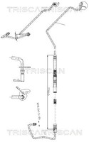 Hydraulikschlauch Servoleitung - Triscan 8516 16018