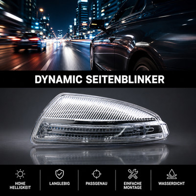 Blinklicht Weiß Links Seiten Spiegelblinker für Mercedes Benz C-Klass W202 Vito