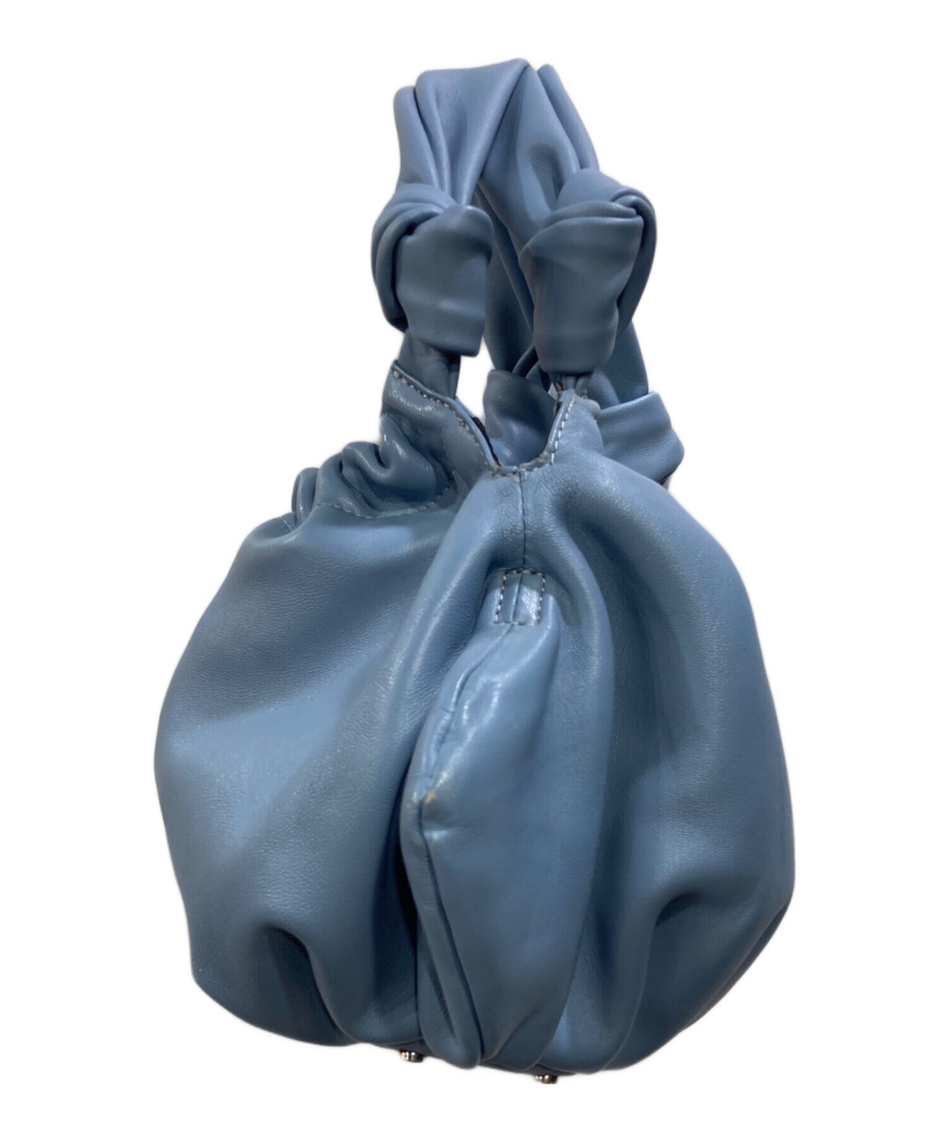 Ameri LEATHER GATHER MINI BAG  blue - image 3