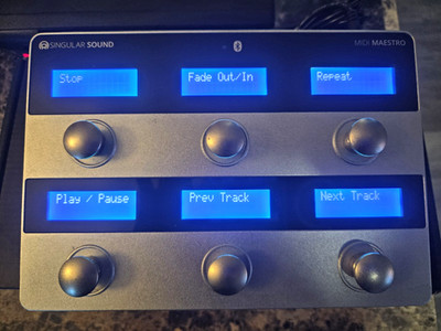 Singular Sound MIDI Maestro Foot Controller, Bluetooth, Display, 6 Keys