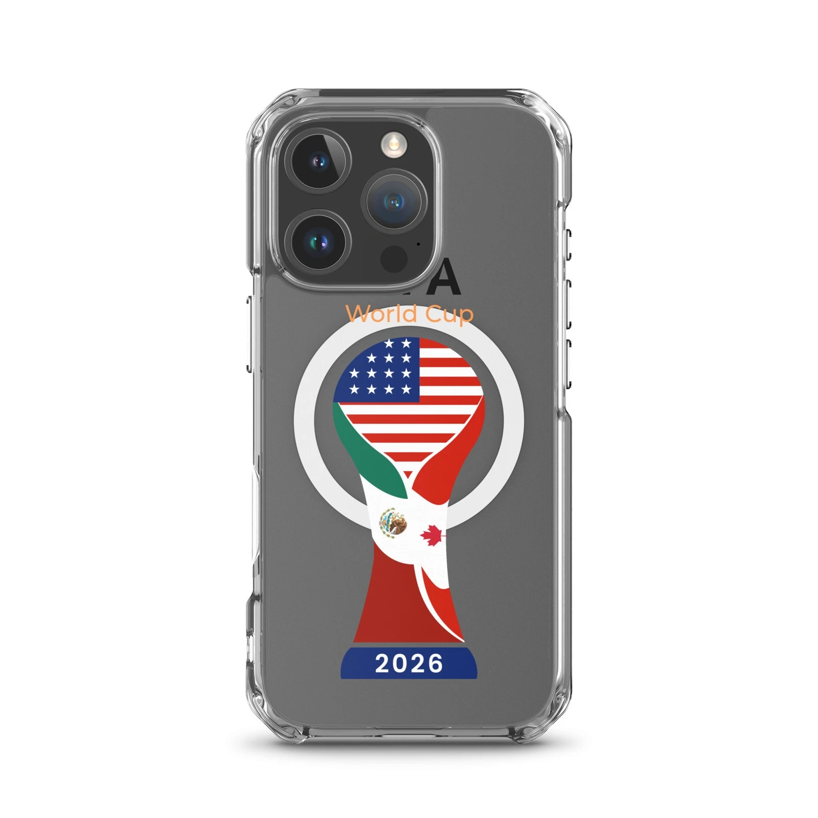 Soccer World Cup 2026 MagSafe® clear case for iPhone®