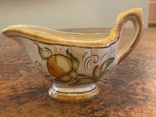 VIETRI ITALY AFFRESCO GRAVY BOAT - DISCONTINUED & RARE - READY FOR THANKSGIVING!