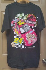 Vintage Jeff Gordon Jurassic Park Shirt Size L 1997 NASCAR  RARE Single Stitch