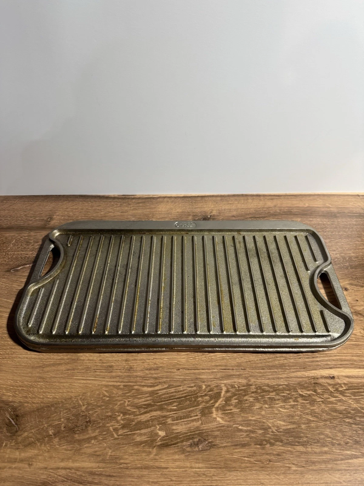 Olvida Nickel Plated Cast Iron 20 inch x 10-inch, Double Burner Griddle /Grill