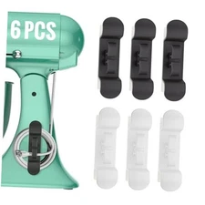 6PCS Cord Organizer for Appliances, Upgraded Kitchen 3 Black + 3 White