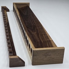 Custom Fishing Rod Rack, Solid Walnut Wood  18 Rods, 38 Inches