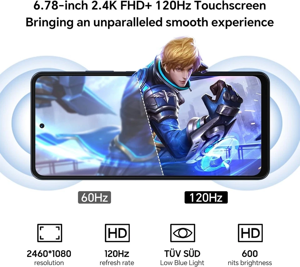 Blackview OSCAL TIGER 12 Smartphone , 12GB+256GB, 5000mAh, 64MP Kamera, NFC - Bild 4 von 4