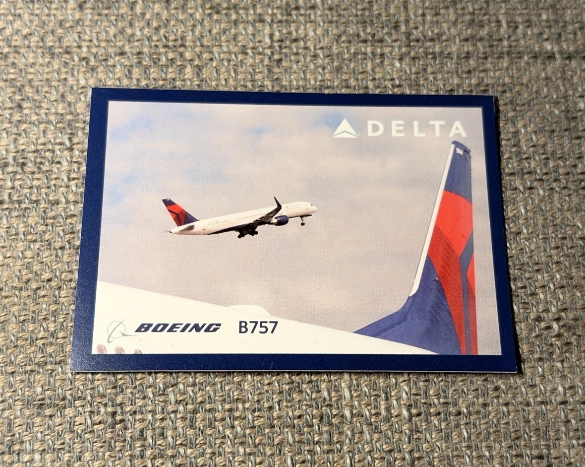 2010 Delta Air Lines Pilot Trading Card “B757” #23V - product detail image 5