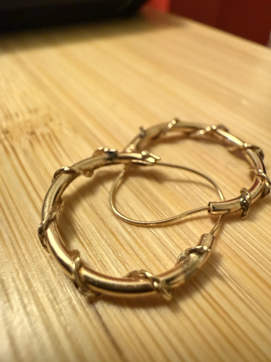 Bamboo Earrings for sale | eBay