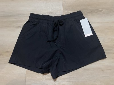 NWT CALIA XS Black Swim Shorts Women's Utility Boardshorts 2.5  Inseam UPF 50+