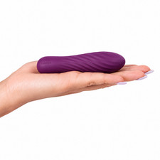 SVAKOM Tulip Bullet Vibrator Sex Toy USB Waterproof Silicone Ribbed Purple