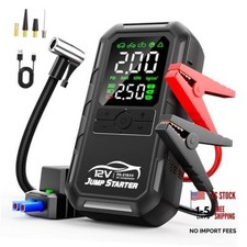 10-in-1 Car Battery Jump Starter with Air Compressor 160PSI Portable Car 8000A