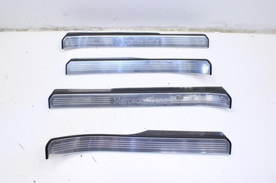 07-13 Mercedes-Benz FR and RR RH and LH Door Sill Scuff Plate Set 22168002359051