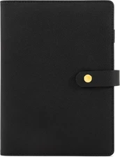 Aesthetic A5 Binder with 6 Golden Rings - Refillable & Sturdy Planner w Pockets
