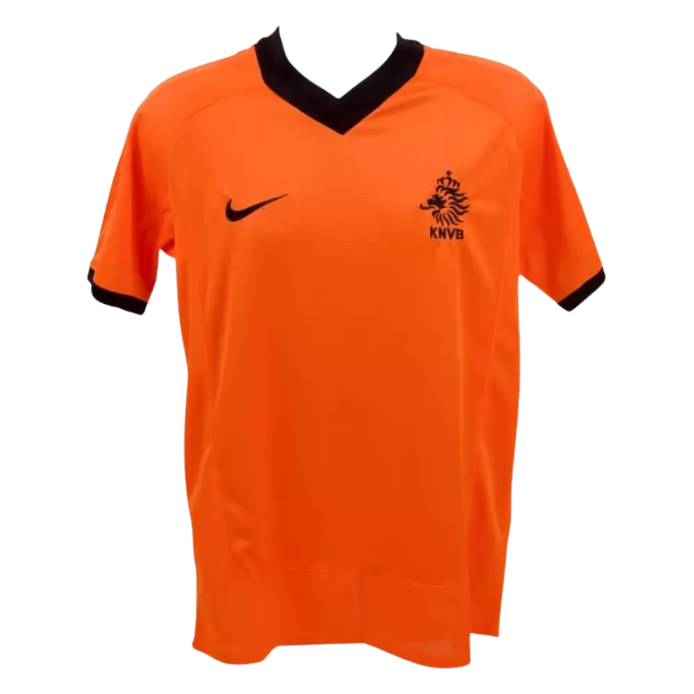 Patrick Kluivert Signed Netherlands FC Home Soccer Jersey #9 with