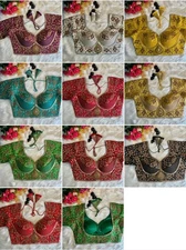 Saree Blouse Readymade Designer Sari Choli Indian Party Wear Bollywood Dress