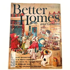 Better Homes and Gardens Magazine December 1961 Christmas Candy Shop Cover