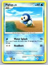 Piplup 71/100 Common Majestic Dawn Pokemon Moderately Played