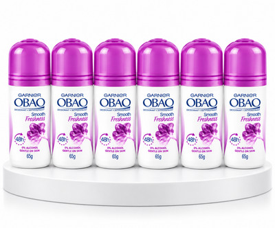 obao Garnier roll on deodorant for women - 2.29oz purple pack of 6