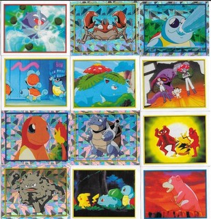 Merlin Pokemon Stickers Nintendo 1995 1996 and 1998