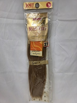 Janet Collection Silky Touch Mink Yaky 12'' 100% Human Hair Weave COLOR 27