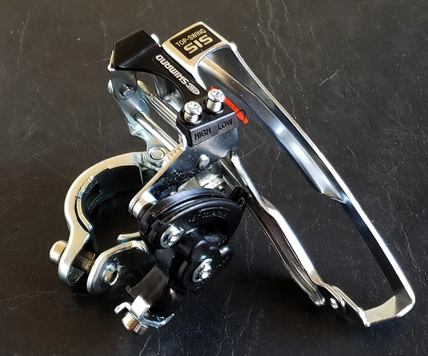 Nuevo de Lote Antiguo Shimano Top-Swing SIS Desviador Delantero Abrazadera 31.8-34.9mm FD-C050 Foto 4 de 4