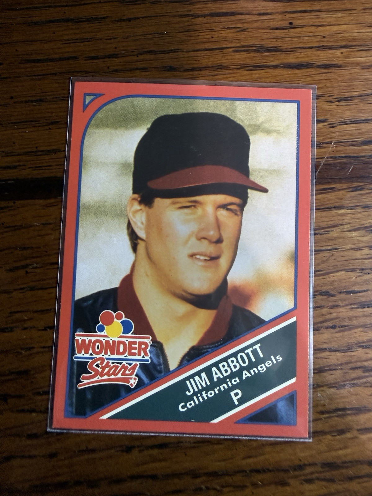 1990 Wonder Bread Stars - Jim Abbott - #3 California Angels