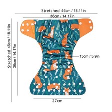 4PCS Washable Reusable Cloth Pocket Diapers For Baby Toddler Boys Girls V3
