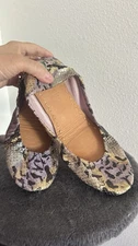 Tieks by Gavrieli Lavender Snake Foldable Flats - Size 9 Rare