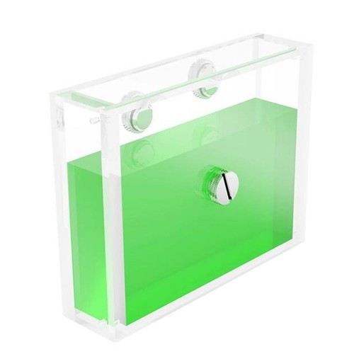 Computer Water Cooling Reservoir Rectangle Transparent Acrylic PC Water Cooli CB - Afbeelding 4 van 22