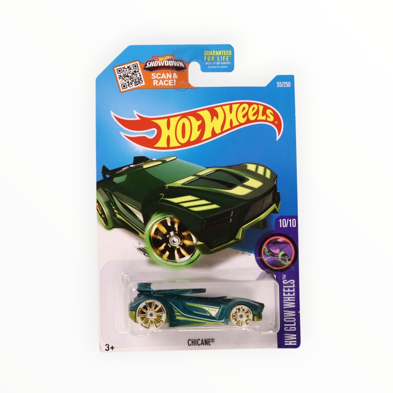 Hot Wheels Chicane 55/250 - Green - 2016 Mainline A