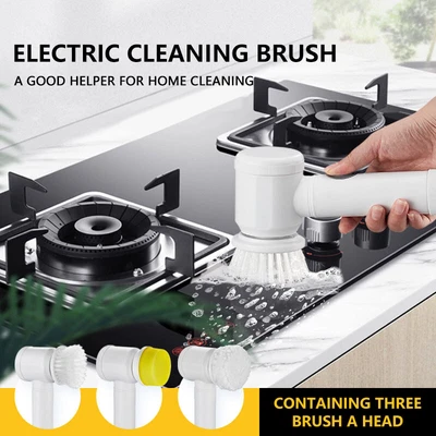 5 In 1 Electric Cordless Spin Scrubber Turbo Scrub Super Power Cleaning Brush AU - Picture 2 of 17