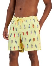 CLUB ROOM Men's Wave Catchers Quick Dry Swim Trunks Yellow Combo PICK SIZE