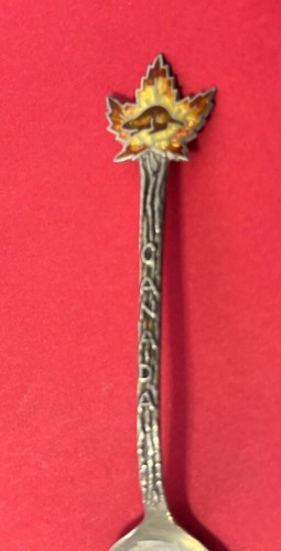 "Divertida cuchara de recuerdo esmaltada Port Arthur Canadá plata esterlina 8,4 g 4 3/8""" - Imagen 4 de 8
